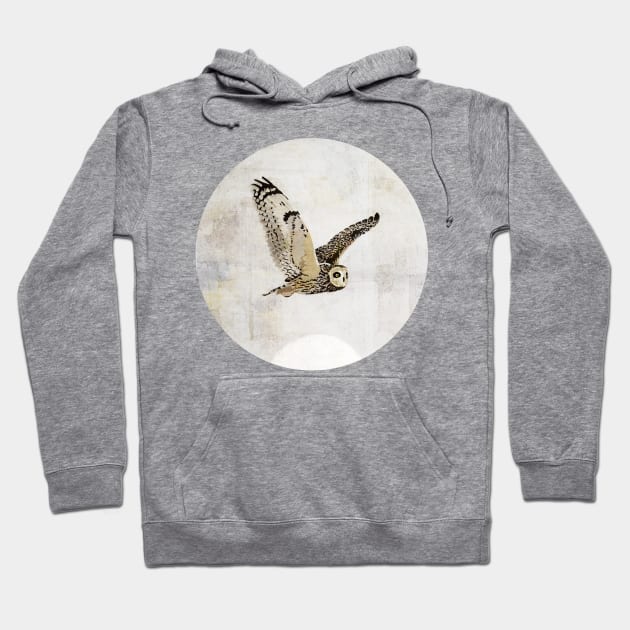 Short Eared Owl Hoodie by KatherineBlowerDesigns